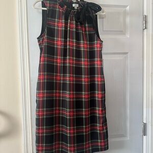 J. Crew Black and Red Plaid Dress